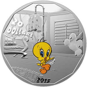 2015 Fine Silver 20 Dollars Looney Tunes- Tweety
