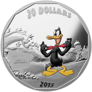 2015 Fine Silver 20 Dollars Looney Tunes- Daffy