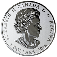 2018 Canada Fine Silver $5 Five Dollars- Heart Aglow-Glow in the Dark