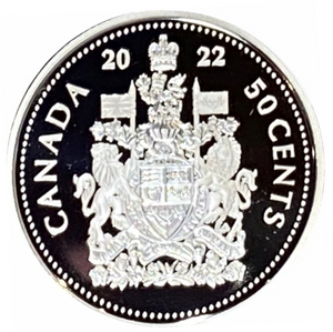 2022 Canada Fine Silver Proof 50 cents-Coat of Arms