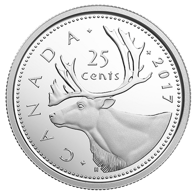 2017 Canada Nickel Quarter Proof Caribou - 25 Cents