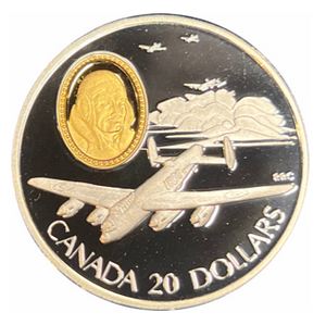 1990 Canada 20$ Avro Lancaster Aviation commemoratives Series one, Coin # 2