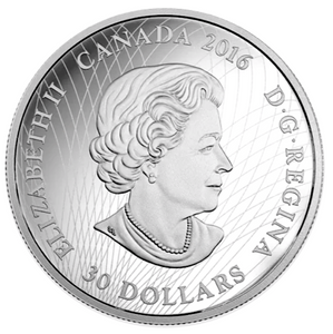 2016 2 oz. Fine Silver $30 Coin - Northern Light in the Moonlight
