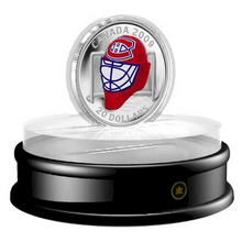 2009 Limited Edition Canada 20 Dollars Sterling Coloured Coin, Montreal Canadiens Goalie Mask
