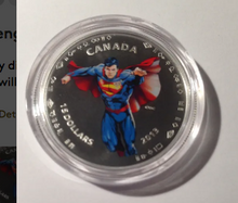 2013 Canada Fine Silver $15 Fifteen Dollars-75th Anniversary of Superman -Modern Day