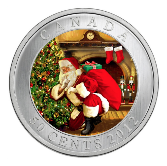 2013 Canada Nickel Half Dollar-50 Cents Lenticular Coin - Santa's magical Visit