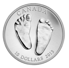 2013 Canada Fine Silver Proof $10 Welcome to the World, Ten Dollars
