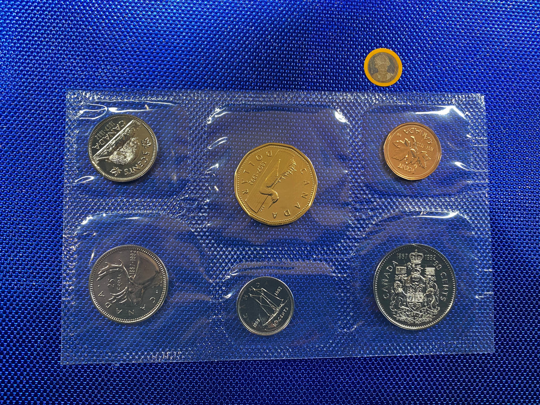 1992 Canada Nickel Prooflike Uncirculated Coin Set