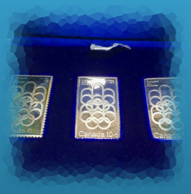 Canada Pur Silver Olympic Stamps 3 x Half Troy Oz set